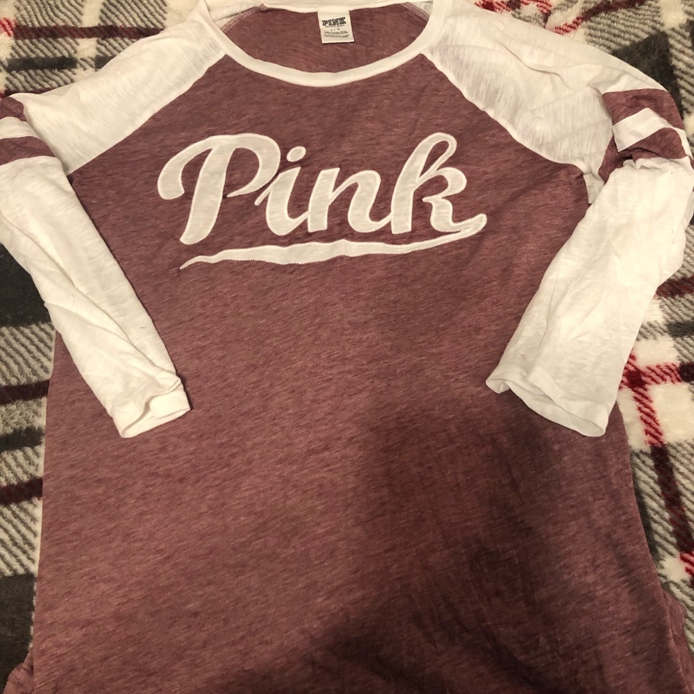 PINK baseball tee